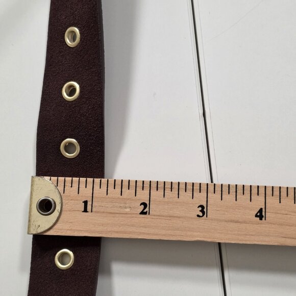 GAP Suede Leather Belt Women S Brown Grommets Preppy Grunge Indie Western Hippie main image 12